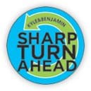 sharp turn ahead logo