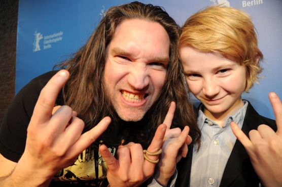  Heavy Metal: The director (Martin Högdahl) with his leading actor(Philip Olsson) Berlinale 2012
