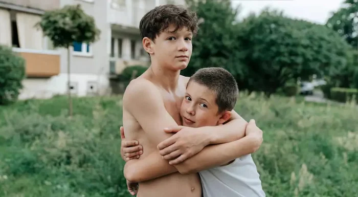 Filip Wilkomirski and Tytus Szymczuk in Brother (2025)