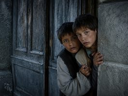 The Notebook (A nagy füzet) Review: A Bleak Ode to the Loss of Innocence The twin brothers peer out at a world they are only beginning to understand—a quiet image that belies the emotional brutality to come.